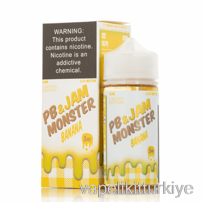 Vape Elektronik Sigara Banana - Pb Ve Reçel Canavarı - 100ml 3mg